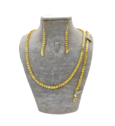 تصویر  نیم ست طلا زنانه 18 عیار مدل ملیسا شریف - 10.85 گرم