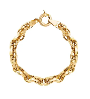 تصویر  دستبند طلا زنانه 18 عیار مدل یورمن - 7.23 گرم