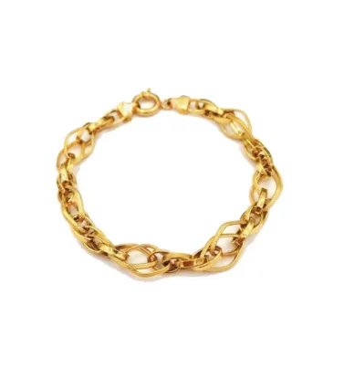 تصویر  دستبند طلا زنانه 18 عیار مدل لوزی - 7.02 گرم