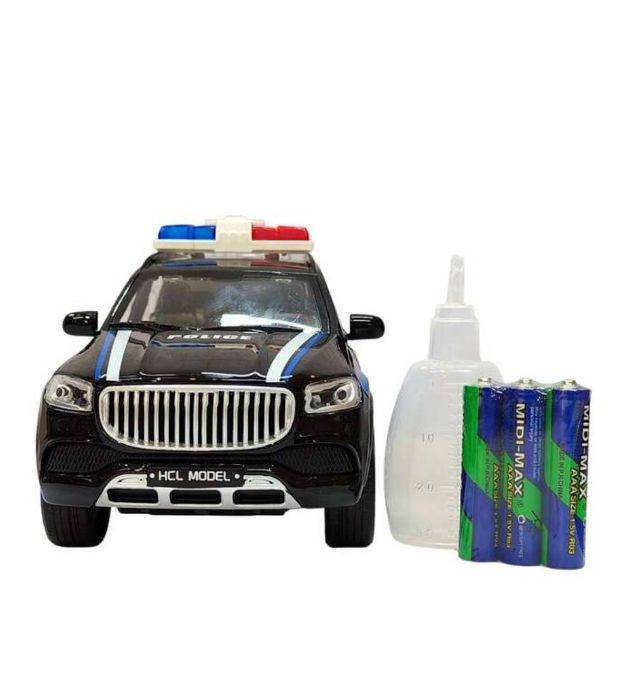 تصویر  ماشین اسباب بازی پلیس مدل مرسدس GLS-C دودزا فلزی