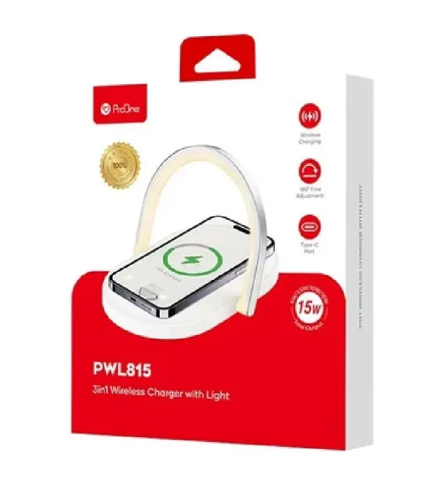 تصویر  شارژر بی سیم 15W پرووان مدل PWL815