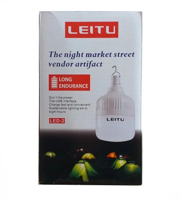 تصویر  لامپ ال ای دی 40 وات مدل استوانه‌ای شارژی