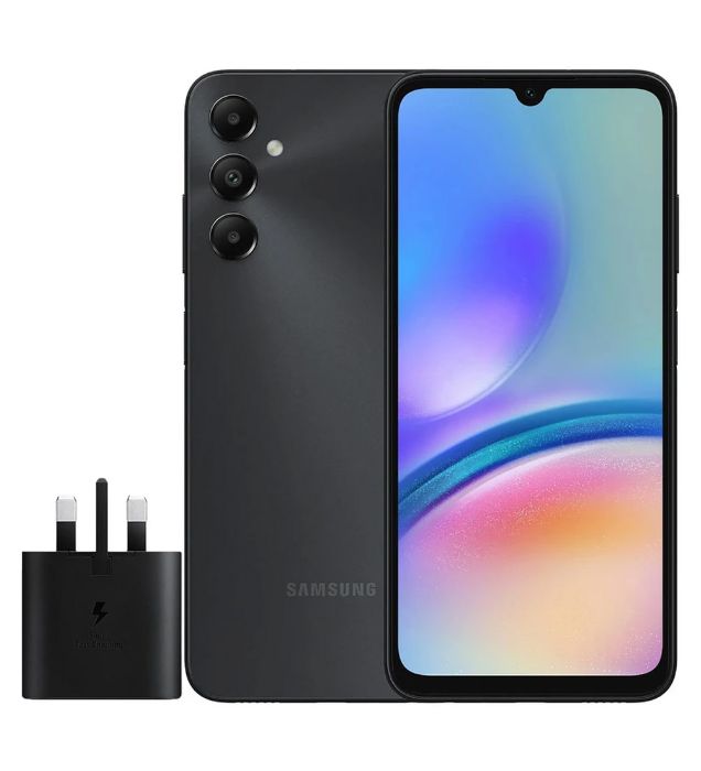 تصویر  گوشی موبایل سامسونگ مدل گلکسی A05s 4G ظرفیت 128 گیگابایت رم 4 گیگابایت به همراه شارژر سامسونگ