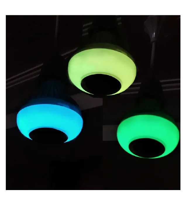 تصویر  لامپ هوشمند و اسپیکر بلوتوثی مدل led music blub کد HB-61