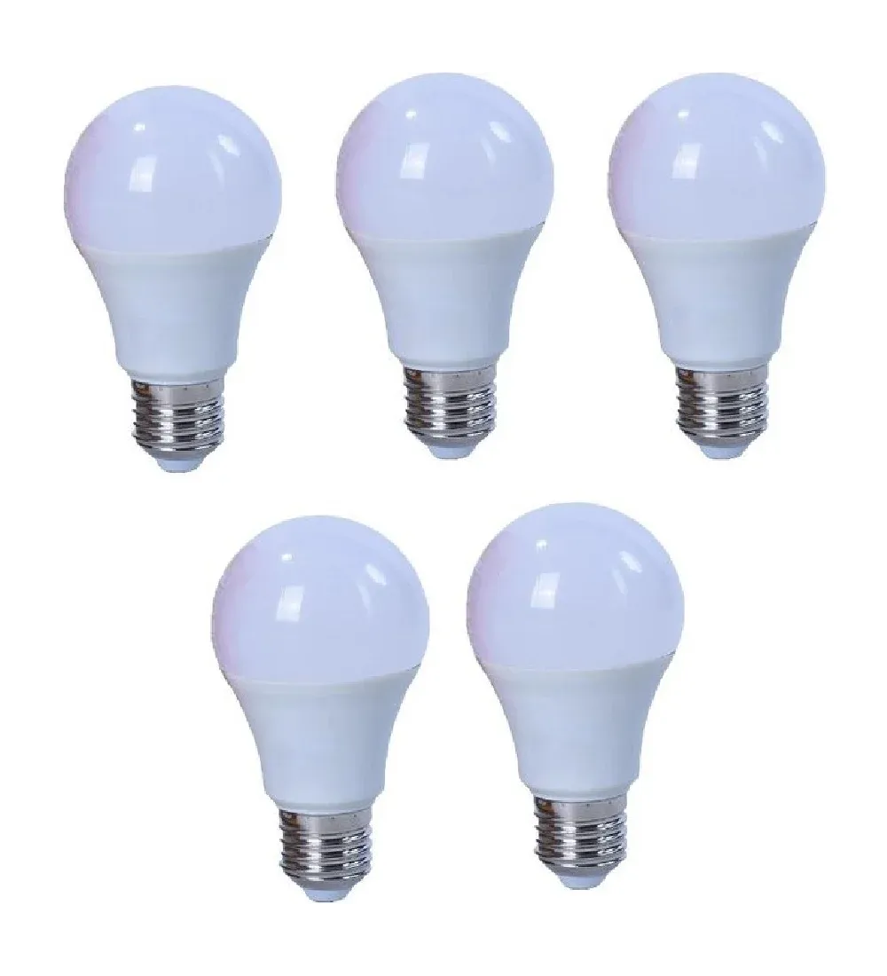 تصویر  لامپ ال ای دی 3 وات مدل حبابی پایه E27 بسته 5 عددی