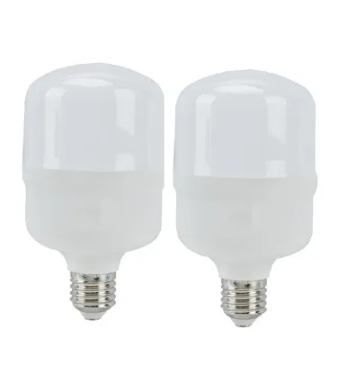 تصویر  لامپ ال ای دی 20 وات مدل استوانه‌ای پایه E27 بسته 2 عددی