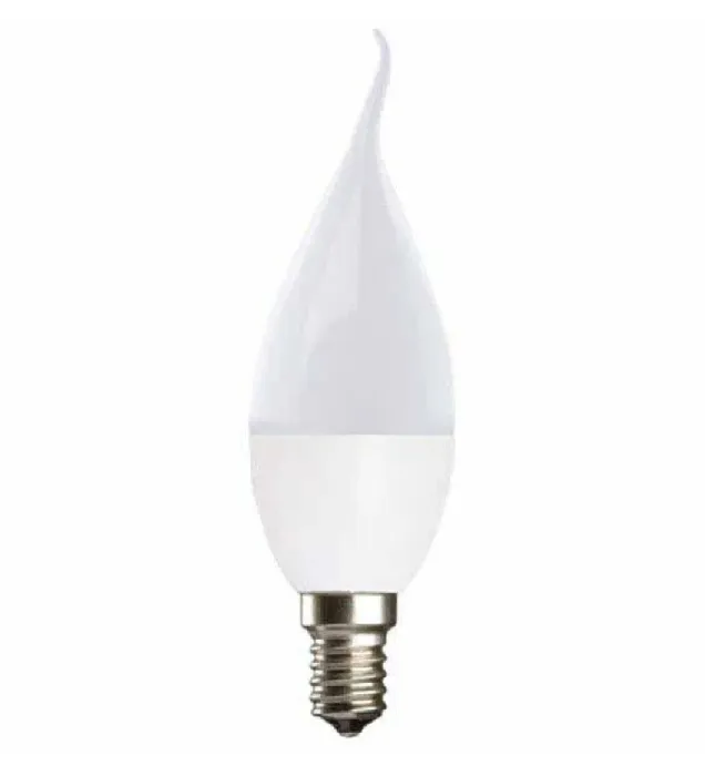 تصویر  لامپ ال ای دی 6 وات مدل اشکی پایه E14 بسته 7 عددی