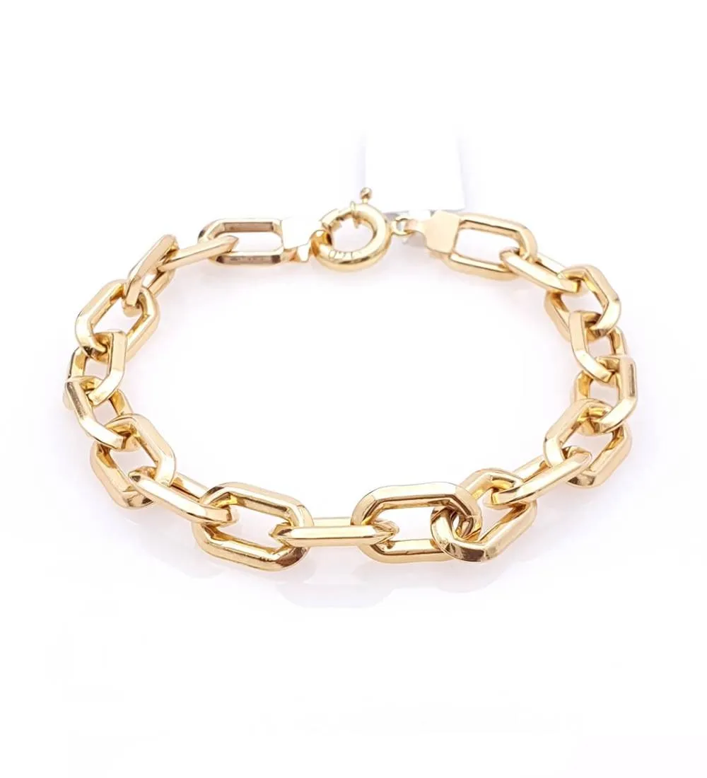 تصویر  دستبند طلا زنانه 18 عیار مدل هرمس 02 - 10 گرم