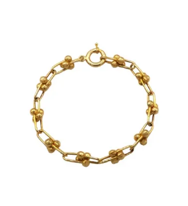 تصویر  دستبند طلا زنانه 18 عیار مدل تیفانی - 6.4 گرم