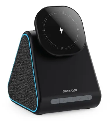 تصویر  شارژر وایرلس 3 در1 گرین لاین مدل مگ تریو