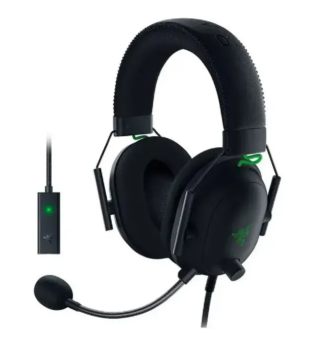 تصویر  هدفون سیمی گیمینگ ریزر مدل Blackshark V2 + USB Sound Card