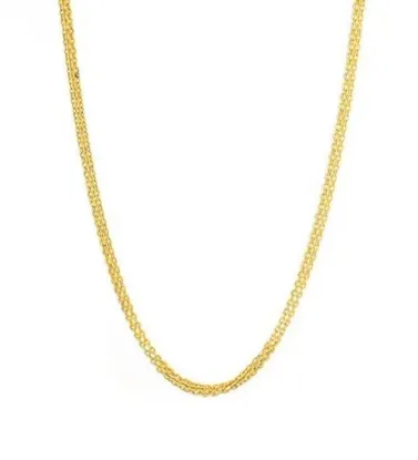 تصویر  زنجیر طلا زنانه 18 عیار مدل چهار گوش - 4.5 گرم