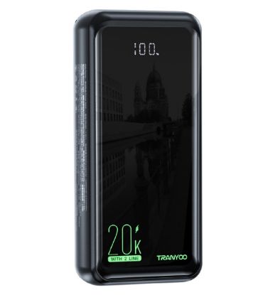 تصویر  پاوربانک ترانیو 22.5W مدل T-K17 ظرفیت 20000 میلی آمپر ساعت