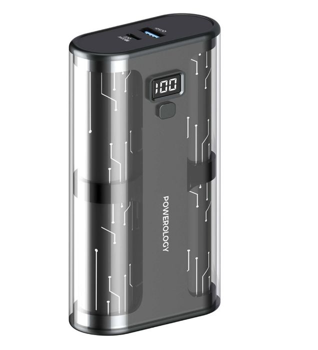 تصویر  پاوربانک 65W پاورلوژی مدل PPBCHA25 ظرفیت 20000 میلی آمپر ساعت