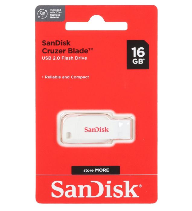 تصویر  فلش مموری سن دیسک مدل Cruzer blade CZ50 ظرفیت 16 گیگابایت