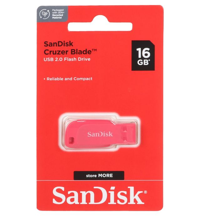 تصویر  فلش مموری سن دیسک مدل Cruzer blade CZ50 ظرفیت 16 گیگابایت