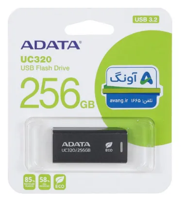 تصویر  فلش مموری ای دیتا مدل UC320 USB 3.2 ظرفیت 256 گیگابایت