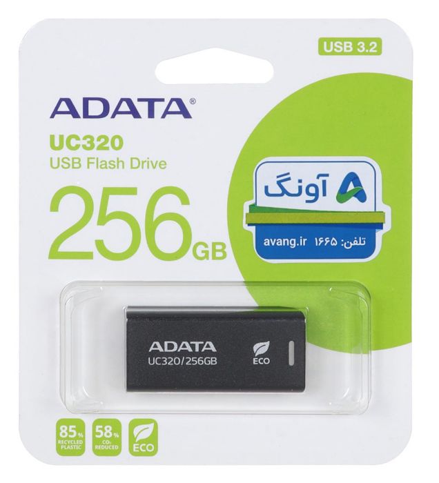 تصویر  فلش مموری ای دیتا مدل UC320 USB 3.2 ظرفیت 256 گیگابایت