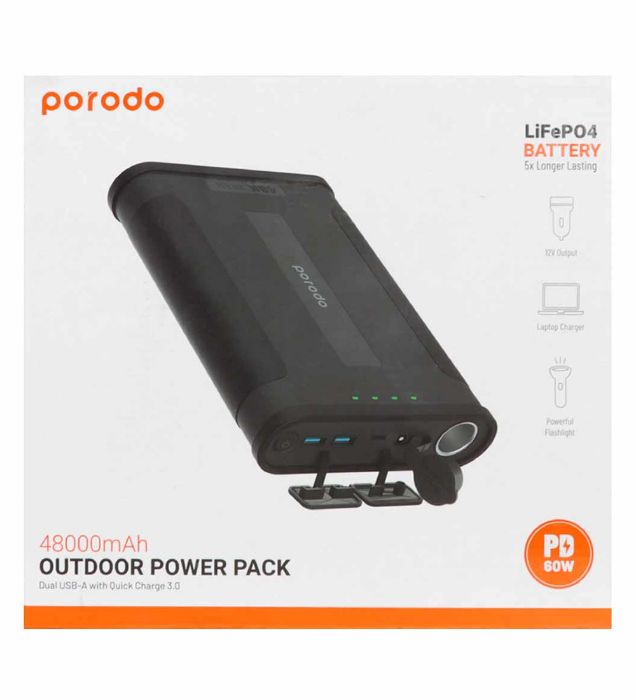 تصویر  پاوربانک پرودو 60W مدل PD-PBFCH005 ظرفیت 48000 میلی آمپر ساعت