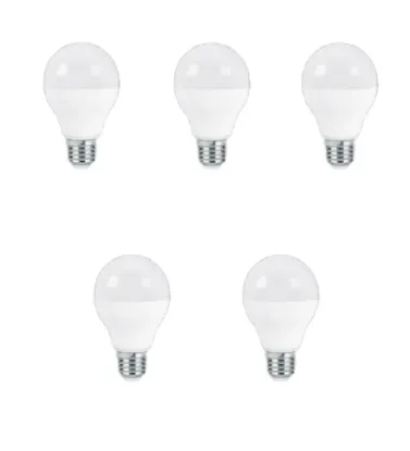 تصویر  لامپ ال ای دی 15 وات پارس شعاع توس مدل حبابی پایه E27 بسته 5 عددی