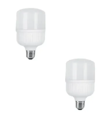 تصویر  لامپ ال ای دی 20 وات پارس شعاع توس مدل استوانه‌ای پایه E27 بسته 2 عددی