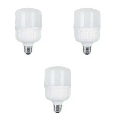 تصویر  لامپ ال ای دی 20 وات پارس شعاع توس مدل استوانه‌ای پایه E27 بسته 3 عددی