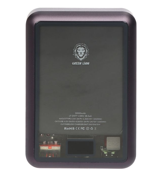 تصویر  پاوربانک گرین لاین مدل GNTPMGPB 20W ظرفیت 10000 میلی آمپر ساعت