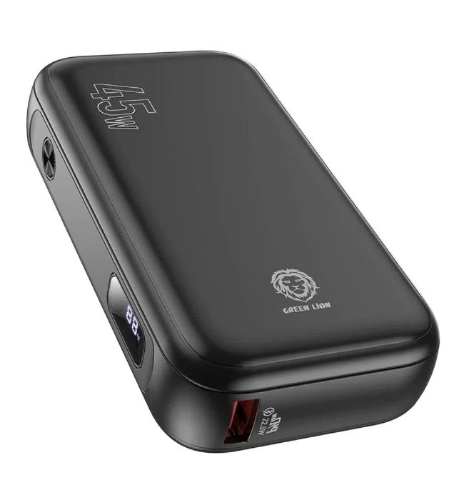 تصویر  پاوربانک 45W گرین لاین مدل GNCP45WPB15 ظرفیت 15000 میلی آمپر ساعت