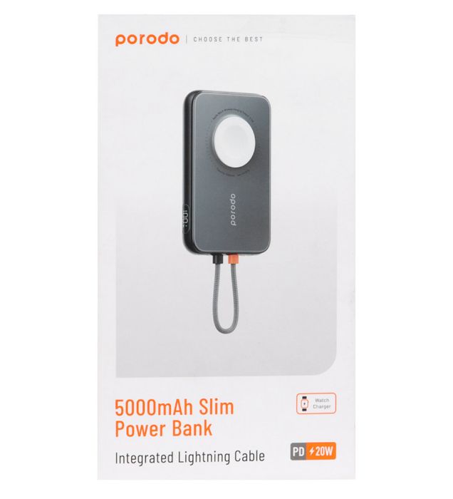 تصویر  پاوربانک 20W پرودو مدل PD-PBFCH027 ظرفیت 5000 میلی آمپر ساعت