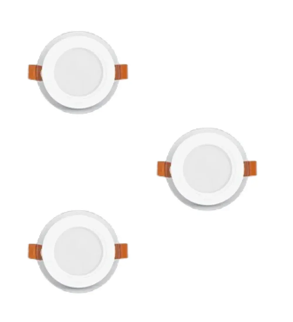 تصویر  لامپ ال ای دی 7 وات پارس شعاع توس مدل گلاریس دایره ای بسته 3 عددی