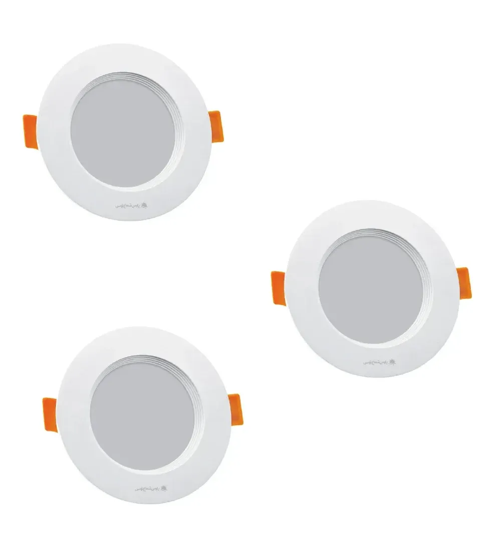 تصویر  لامپ ال ای دی 18 وات پارس شعاع توس مدل سولاریس دایره ای بسته 3 عددی