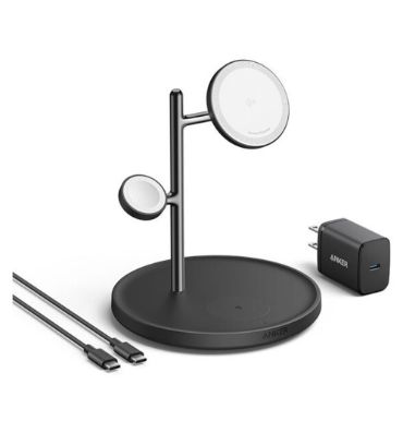 شارژر بی سیم 15W انکر مدل ( MagGo B25M3 (3 in 1 Stand