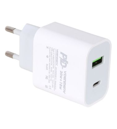 نمایش جزئیات برای شارژر دیواری 20W دو پورت دنمن مدل DC21 تصویر شارژر دیواری 20W دو پورت دنمن مدل DC21