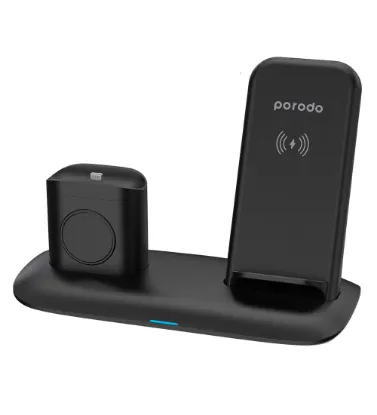 تصویر  شارژر وایرلس سه کاره پرودو مدل PD-W02