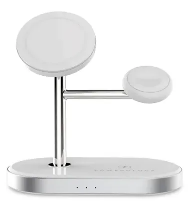 تصویر  شارژر وایرلس سه کاره پاورلوژی مدل P31MFCH