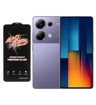 تصویر گوشی موبایل شیائومی مدل پوکو M6 Pro 4G ظرفیت 256 گیگابایت رم 8 گیگابایت به همراه محافظ تمام صفحه (گلس) آنتی استاتیک