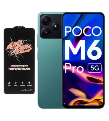 تصویر گوشی موبایل شیائومی مدل پوکو 5G M6 Pro ظرفیت 256 گیگابایت رم 8 گیگابایت به همراه محافظ تمام صفحه (گلس) آنتی استاتیک