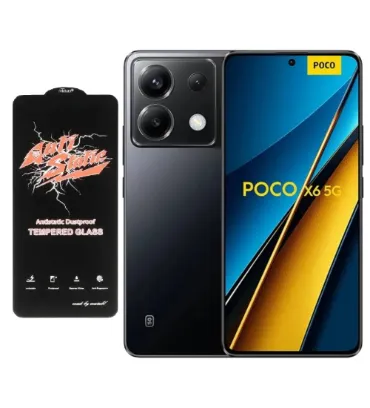 تصویر گوشی موبایل شیائومی مدل Poco X6 ظرفیت 256 گیگابایت رم 8 گیگابایت به همراه محافظ تمام صفحه (گلس) آنتی استاتیک