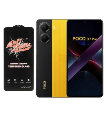 گوشی موبایل شیائومی مدل Poco X7 Pro ظرفیت 256 گیگابایت رم 8 گیگابایت به همراه محافظ تمام صفحه (گلس) آنتی استاتیک