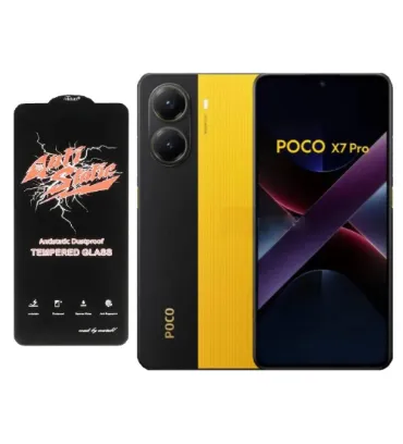 تصویر  گوشی موبایل شیائومی مدل Poco X7 Pro ظرفیت 256 گیگابایت رم 8 گیگابایت به همراه محافظ تمام صفحه (گلس) آنتی استاتیک