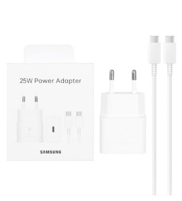 تصویر  شارژر دیواری 25W فست تک پورت سامسونگ مدل EP-T2510 به همراه کابل شارژ Type-C به Type-C