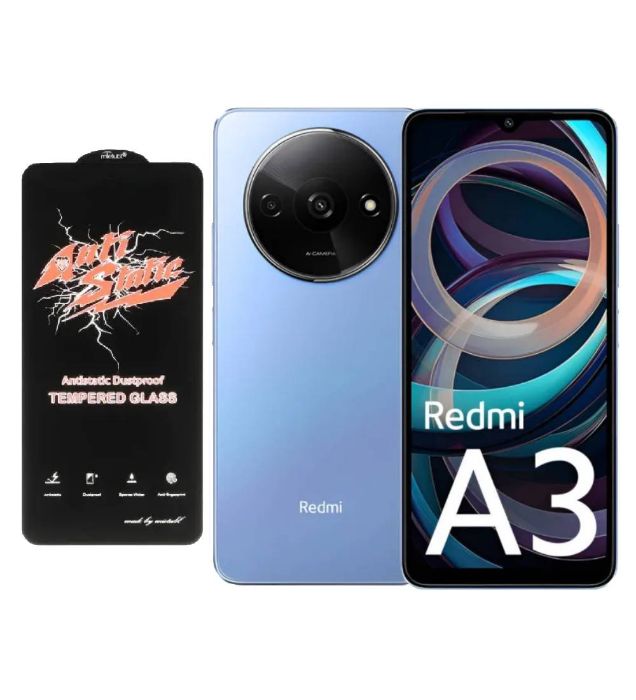 تصویر  گوشی موبایل شیائومی مدل ردمی A3 4G ظرفیت 128 گیگابایت رم 4 گیگابایت به همراه محافظ تمام صفحه (گلس) آنتی استاتیک