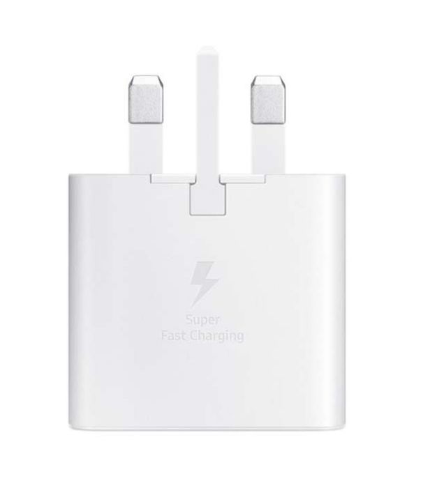 تصویر  شارژر دیواری سرکارتنی فست سامسونگ 25 وات مدل S24 FE TA2510 (سه پین)