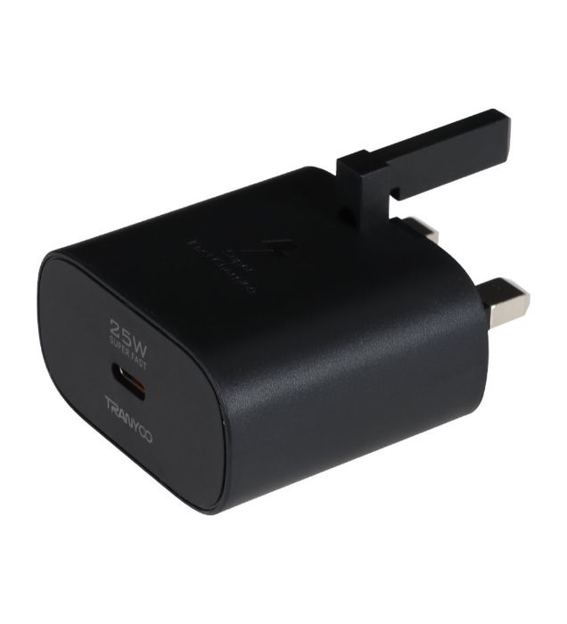 تصویر  شارژر دیواری 25W فست و PD تک پورت ترانیو مدل T-SA3C با کابل شارژ تایپ سی به تایپ سی