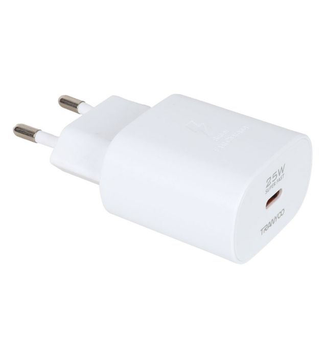 تصویر  شارژر دیواری 25W فست و PD تک پورت ترانیو مدل T-SA2C با کابل شارژ تایپ سی به تایپ سی تصویر  شارژر دیواری 25W فست و PD تک پورت ترانیو مدل T-SA2C با کابل شارژ تایپ سی به تایپ سی