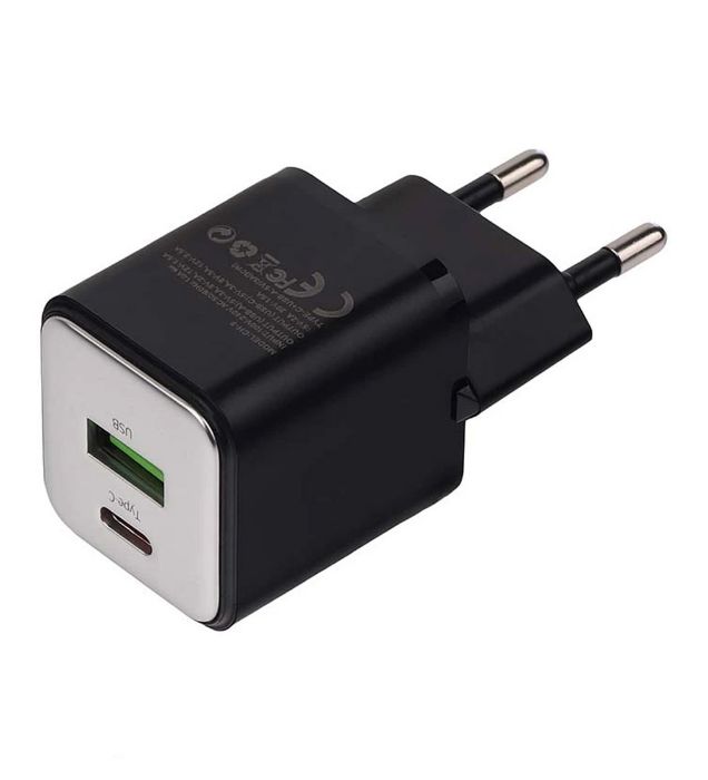 تصویر  شارژر دیواری 30W فست دو پورت اکسیژن مدل CH-9 به همراه کابل شارژ Type-C به Type-C