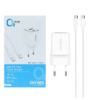 تصویر  شارژر دیواری 30W فست دو پورت اکسیژن مدل CH-9 به همراه کابل شارژ Type-C به Type-C