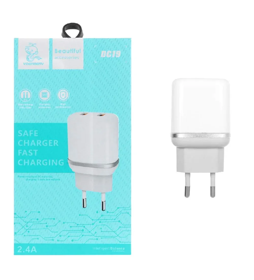 تصویر  شارژر دیواری دنمن 12 وات مدل DC19