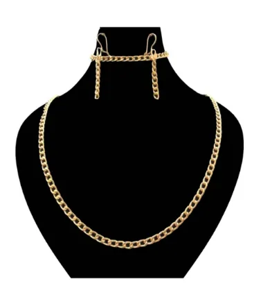 تصویر  ست طلا زنانه 18 عیار مدل کارتیه زنجیری - 17 گرم