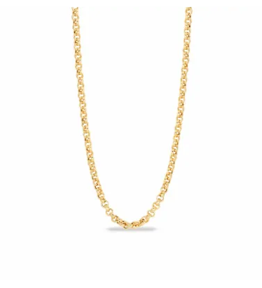 تصویر  زنجیر طلا زنانه 18 عیار مدل رولو - 14.1 گرم